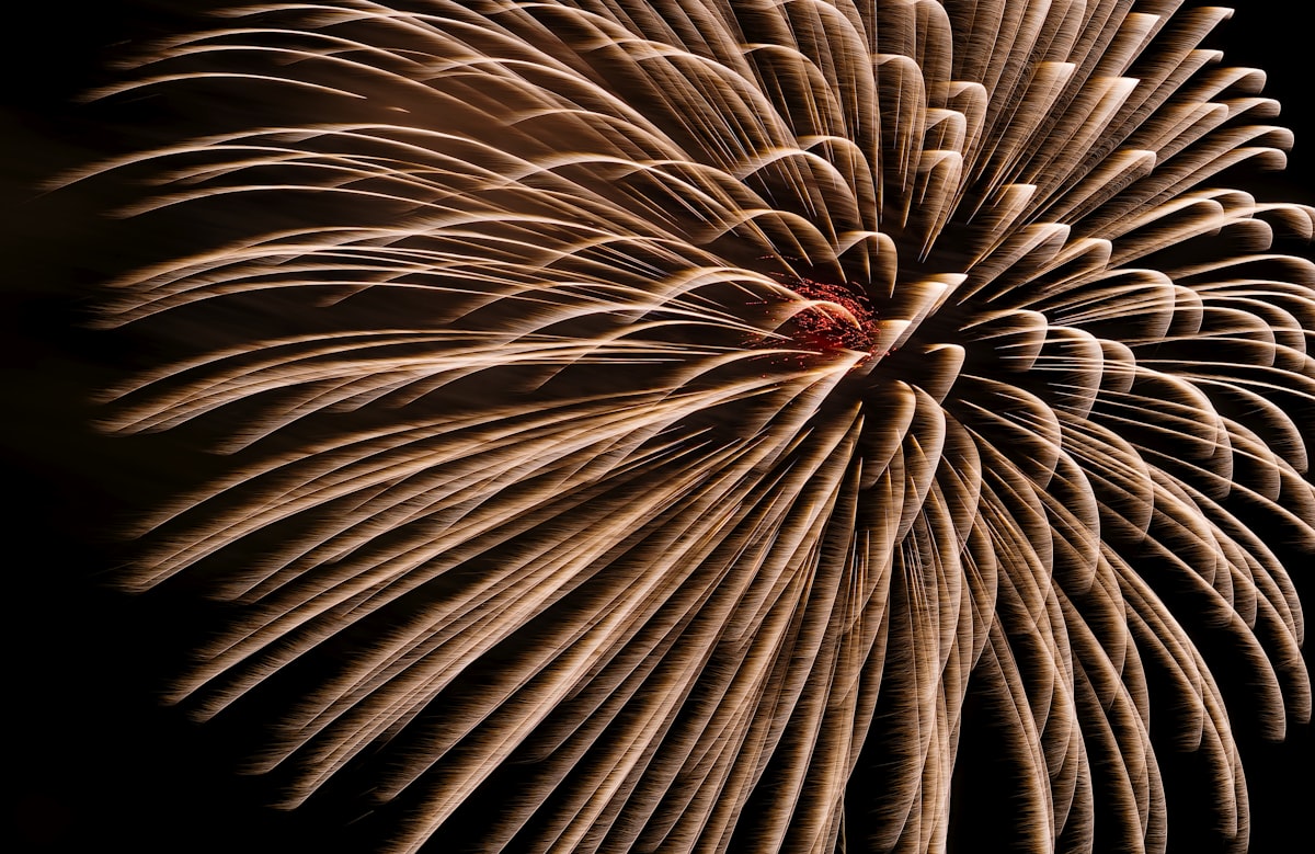 A summer fireworks festival in Tokyo with crowds watching the display