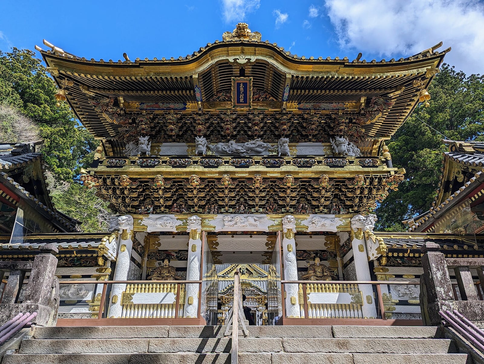 The gilded Yomeimon Gate at Nikko Toshogu Shrine